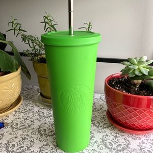 Starbucks Stainless Steel Lime Green Venti Straw